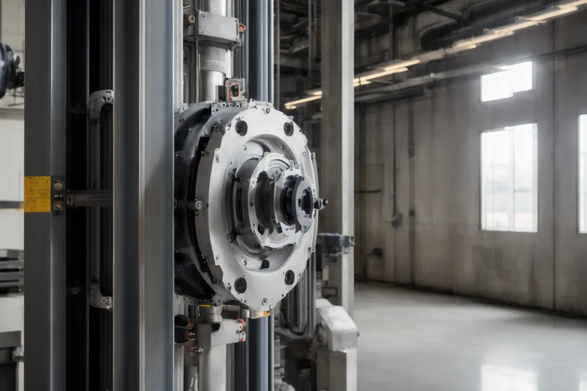 Accelerometer mounted on an industrial electric motor